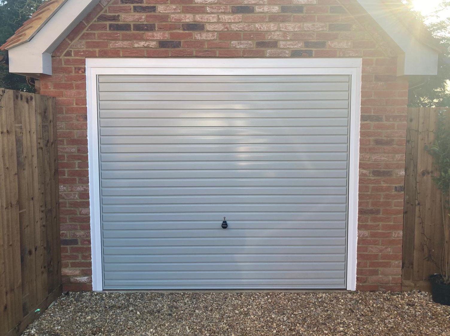 and Garador Horizon Up and Over garage door garage door fitted in Harpenden
